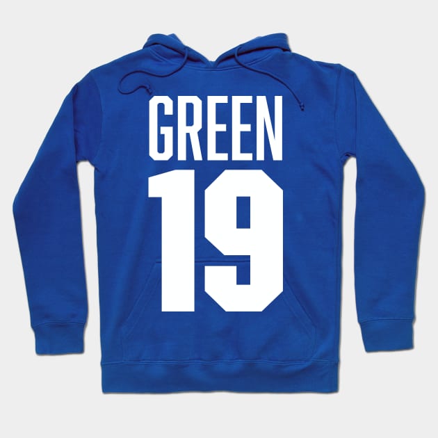 Green 19 Hoodie by chrayk57